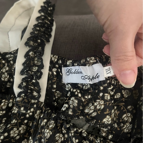 Vintage Y2K Womens Babydoll Sleeveless Blouse Whimsigoth Fairy Dark Acadamia XXL - Picture 7 of 8